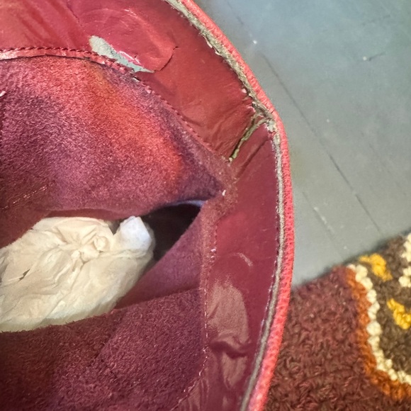 Franco Sarto Western Burgendy Booties - Picture 6 of 7